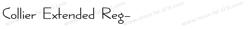 Collier Extended Reg字体转换